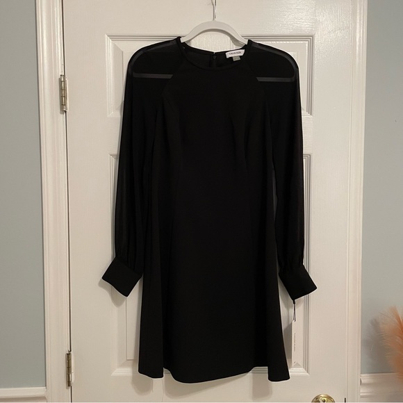 NWT Calvin Klein Long Sleeve Dress - Picture 1 of 12